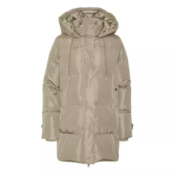Пальто Vero Moda Leonielea Down, бежевый