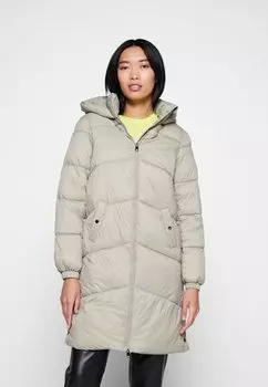 Пальто Vero Moda с капюшоном, серый