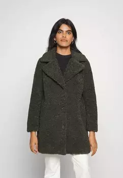 Пальто Vero Moda на пуговицах, темно-зеленый