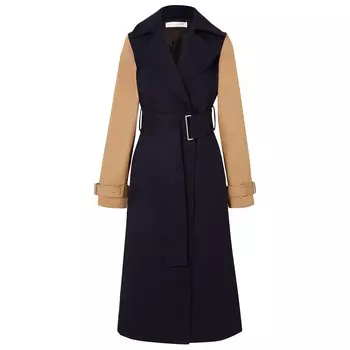 Пальто Victoria Beckham, темно-синий/бежевый