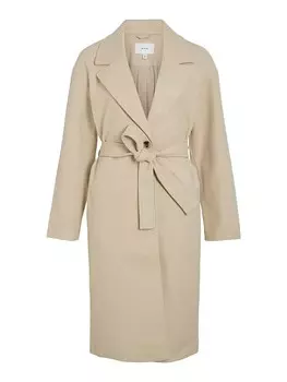 Пальто Vila Poko, бежевый
