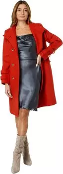Пальто Vince Camuto Button-Up Wool Coat V22738X, цвет Vermillion