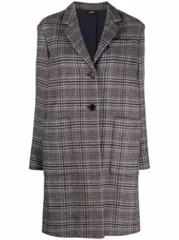 Пальто в клетку ASPESI, коричневый
