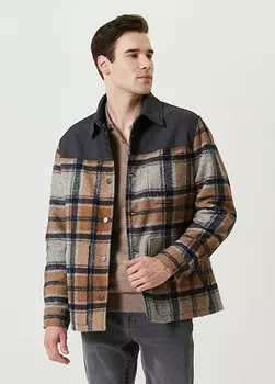 Пальто в клетку цвета индиго Network