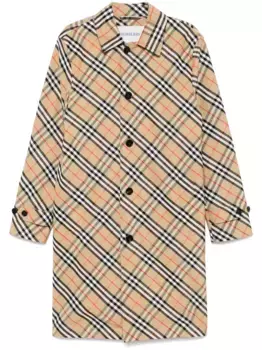 Пальто в клетку Vintage Check BURBERRY, нейтральный