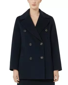 Пальто в стиле Pea Coat Max Mara, синий