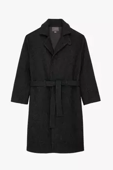 Пальто Zara by Stefano Pilati Combined, серый