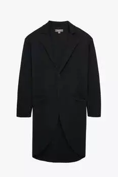 Пальто Zara by Stefano Pilati Knit Wool, черный