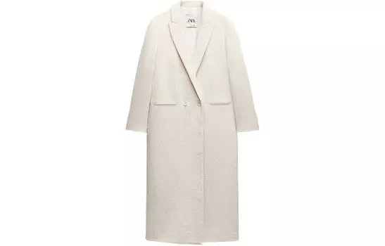 Пальто женское белое Zara