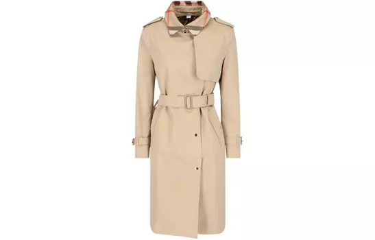 Пальто женское Burberry Gabardine, хаки