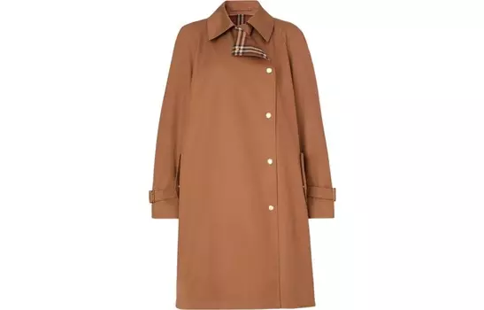 Пальто женское Burberry с клетчатой подкладкой, бежевый