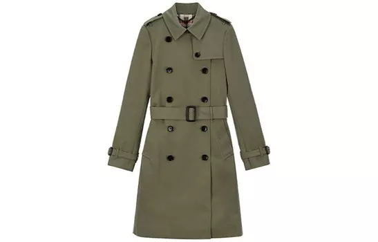 Пальто женское Burberry с ремешком, хаки