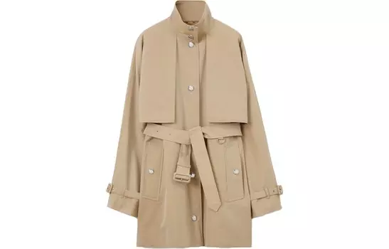 Пальто женское Burberry с ремешком, медовый