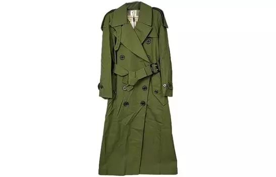 Пальто женское Burberry, зеленый