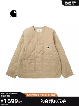 Пальто женское Carhartt WIP с карманом, фиолетовый