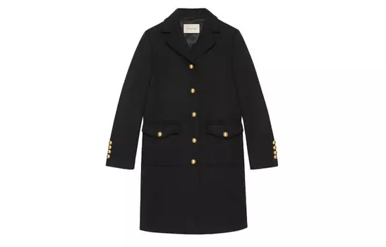 Пальто женское черное Gucci
