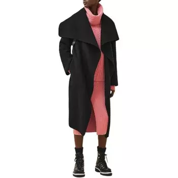 Пальто женское черное Hermes