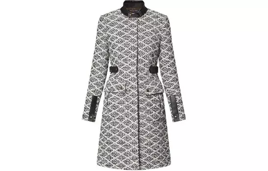 Пальто женское черное Louis Vuitton