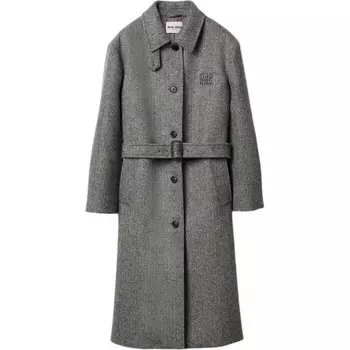 Пальто женское черное Miu Miu
