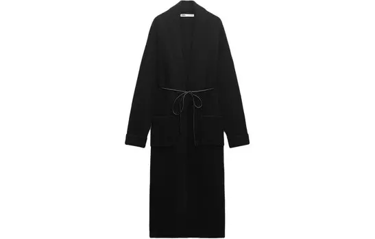 Пальто женское черное Zara