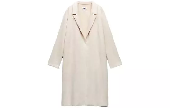 Пальто женское цвета экрю ZARA, Ecru