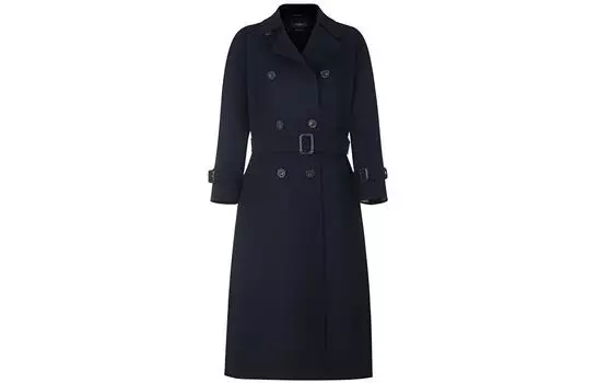 Пальто женское цвета морской волны WEEKEND MaxMara, Marine Blue