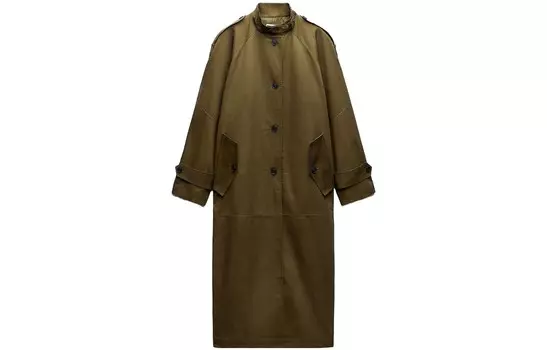 Пальто женское Deep Khaki Zara