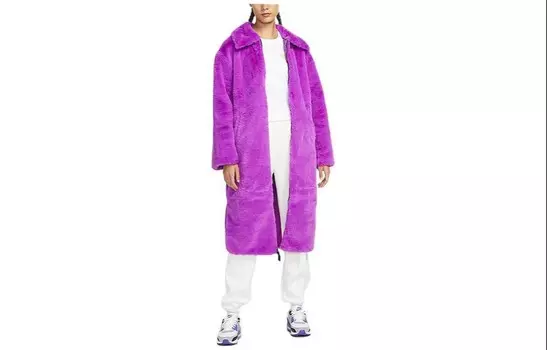 Пальто женское фиолетовое Nike