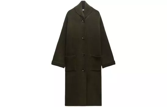 Пальто женское хаки Zara