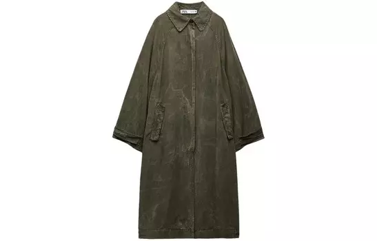 Пальто женское хаки Zara