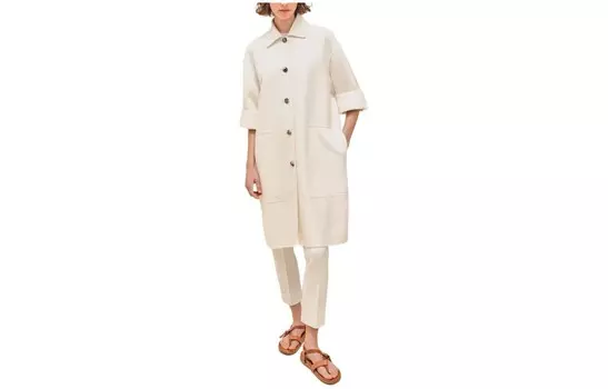 Пальто женское Hermes, белый