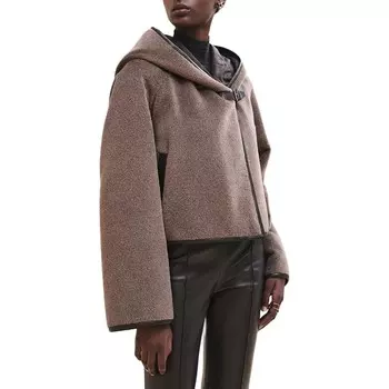 Пальто женское Hermes, серый