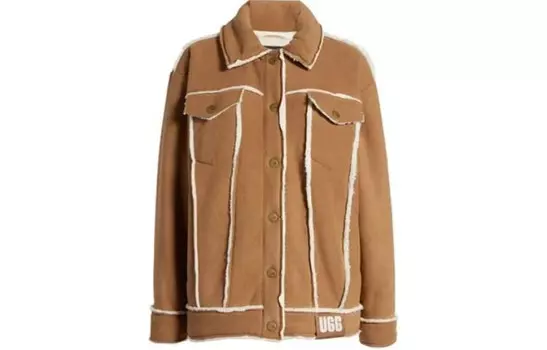 Пальто женское коричневое Ugg