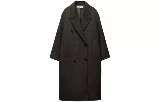 Пальто женское коричневое Zara