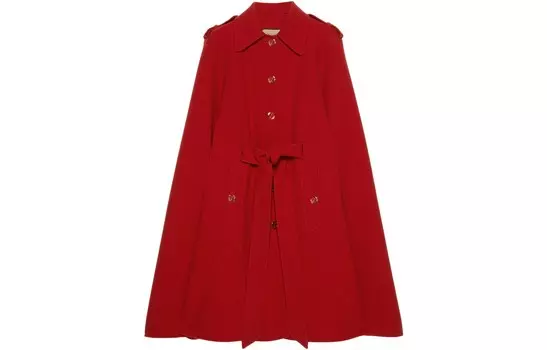 Пальто женское красное Gucci