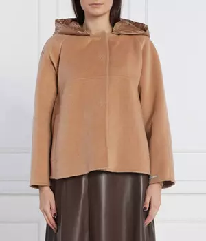 Пальто женское Marella Sport короткое с добавлением шерсти, коричневый