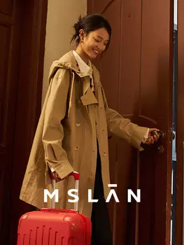 Пальто женское MSlan с капюшоном, хаки