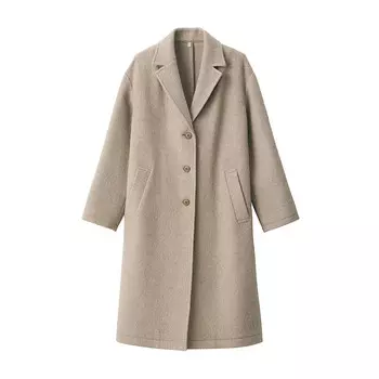 Пальто женское Muji Chester длинное, светло-бежевый