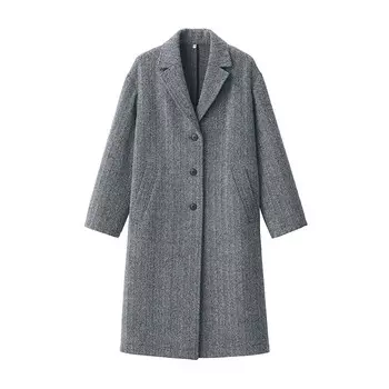Пальто женское Muji шерстяное, серый