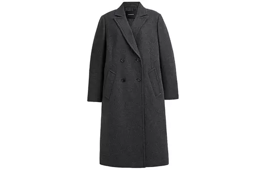 Пальто женское серое Coach