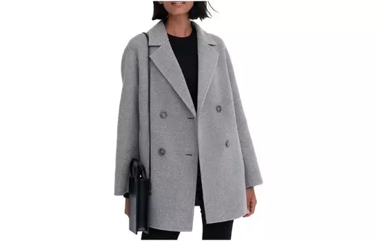 Пальто женское серое Uniqlo