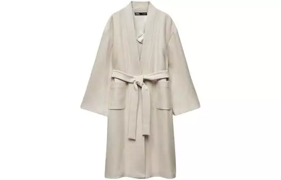 Пальто женское серое Zara