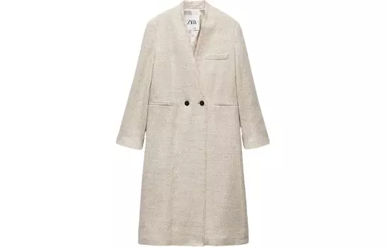 Пальто женское серое Zara