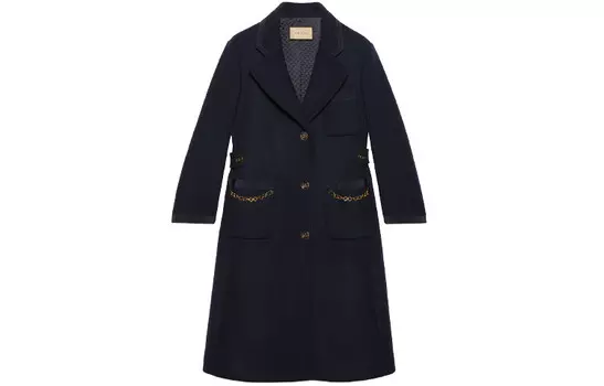 Пальто женское синее Gucci