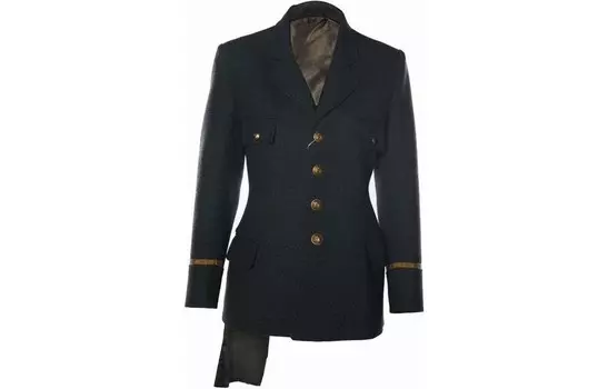 Пальто женское синее Maison Margiela