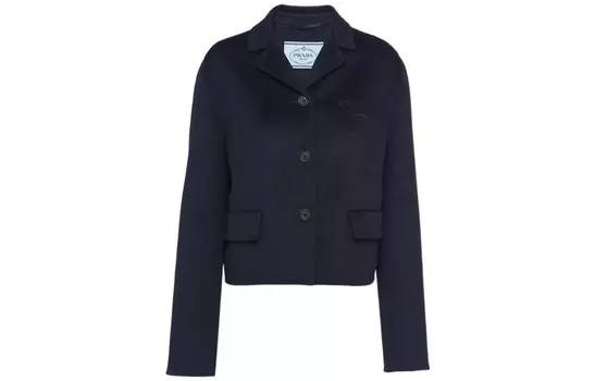 Пальто женское синее Prada