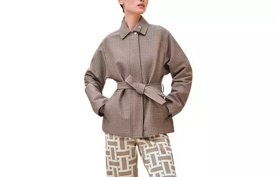 Пальто женское слон серый Hermes