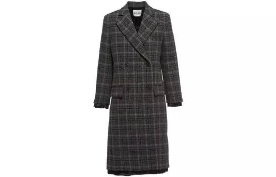 Пальто женское темно-коричневое Miu Miu