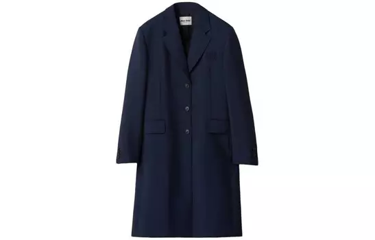 Пальто женское темно-синее Miu Miu