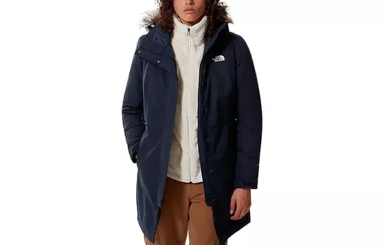 Пальто женское темно-синее The North Face